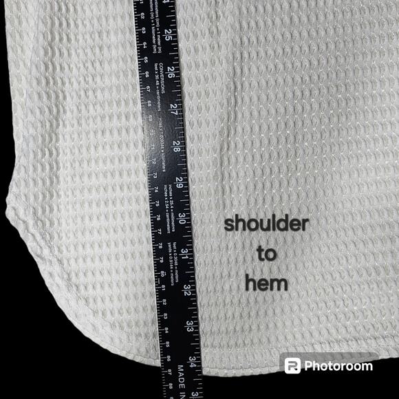 Jordan Taylor Pullover Hooded Waffle Knit Swimsuit Cover Up Size L - Picture 10 of 10